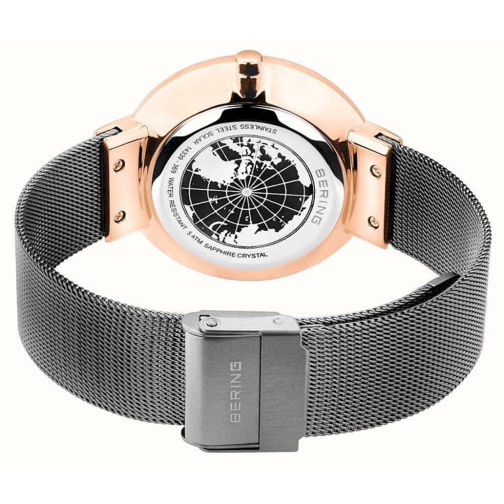 Bering Classic Unisex Watch with Gray Dial & Milanese Strap 14339-369 - Perfect for Business, Casual & Everyday Wear