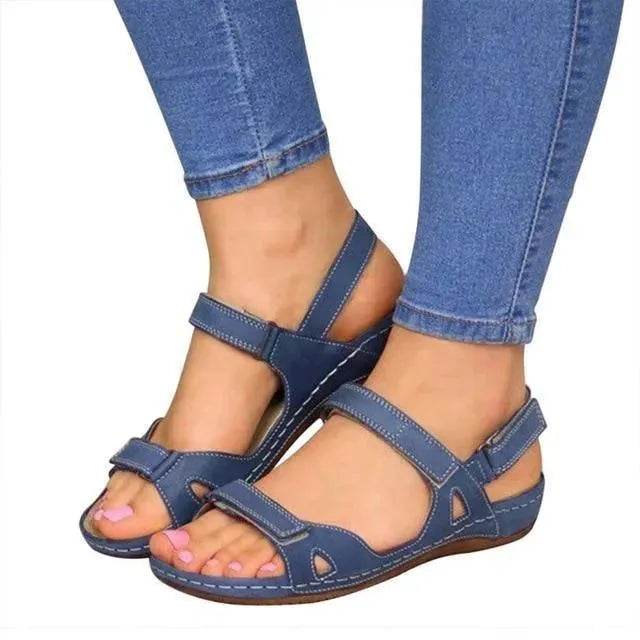 Women's Open Toe Sandals - Comfortable Summer Slide Sandals for Beach, Pool & Casual Wear | Breathable & Lightweight Walking Shoes