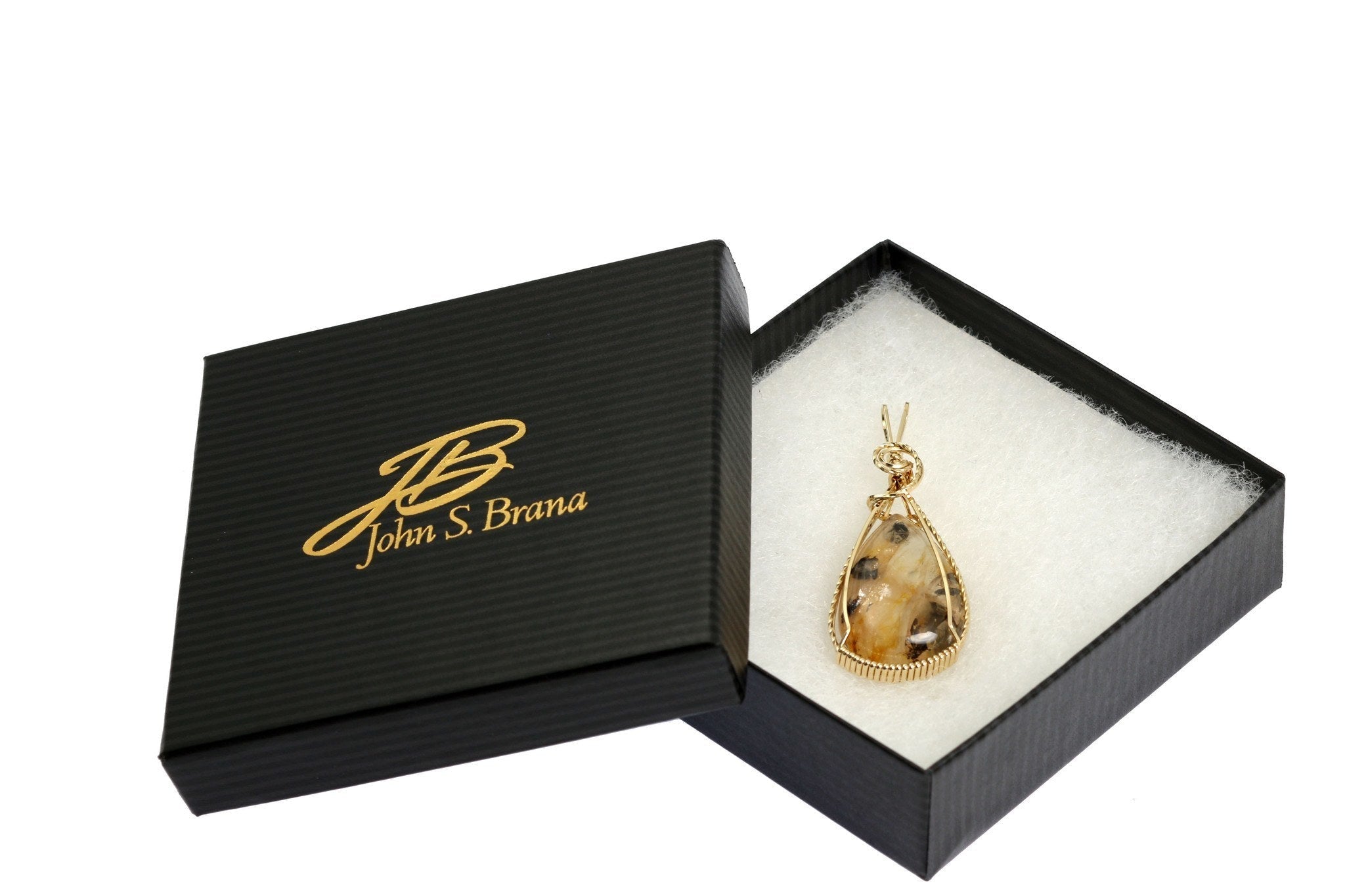 47.5 CT Dendritic Quartz Pendant - 14K Gold Filled Wire Wrapped Jewelry for Women, Handmade Boho Necklace, Healing Crystal Gift for Meditation & Spiritual Energy