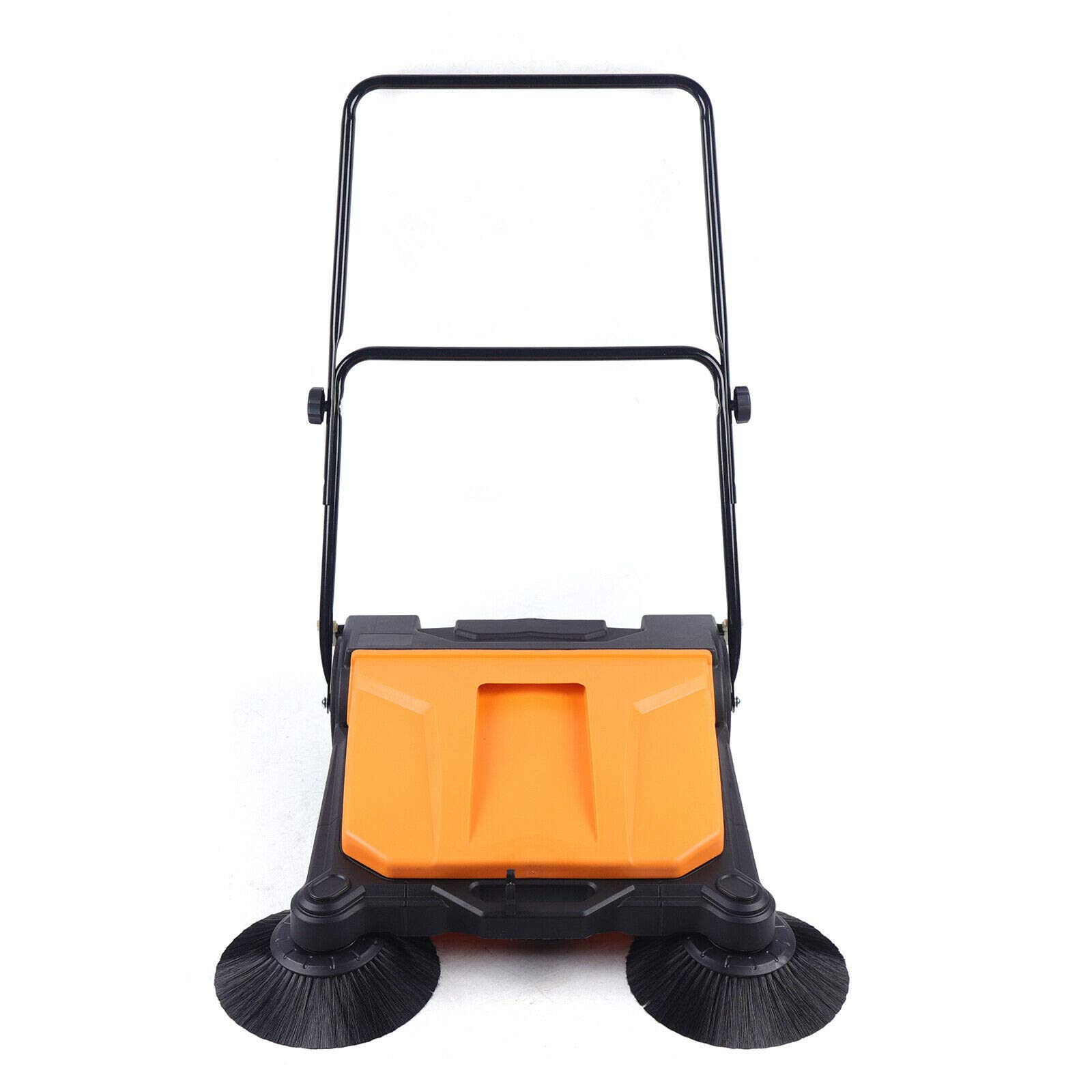 Industrial Manual Push Sweeper - 360° Rotating Floor Cleaning Tool for Carpet, Hardwood & Outdoor Surfaces | Perfect for Household, Commercial & Construction Sites | Backyard, Walkways, Lawns & Road Cleaning Solution