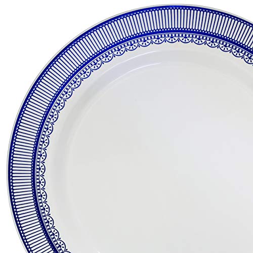 C8. Louvre in White & Metallic Blue
