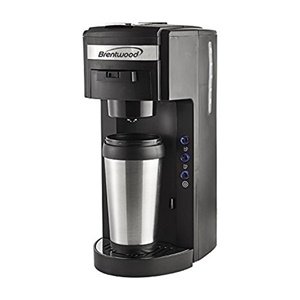 Cookhouse Single-Serve Coffee Maker for Home & Office - Fast Brewing, Compact Design, Black - Perfect for Small Spaces, Dorm Rooms & Travel