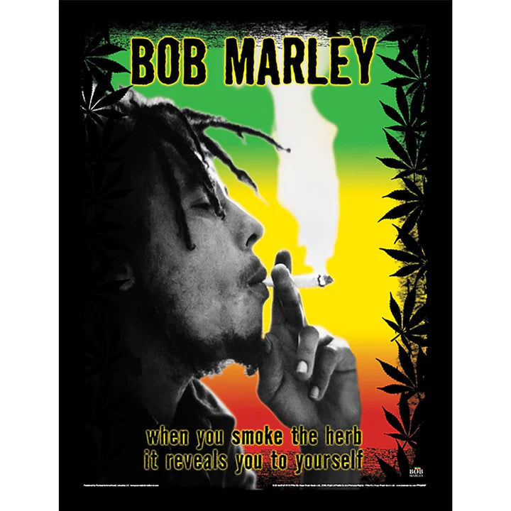 Bob Marley Herb Poster - Vintage Reggae Music Wall Art - Perfect for Home, Office & Music Lover Decor