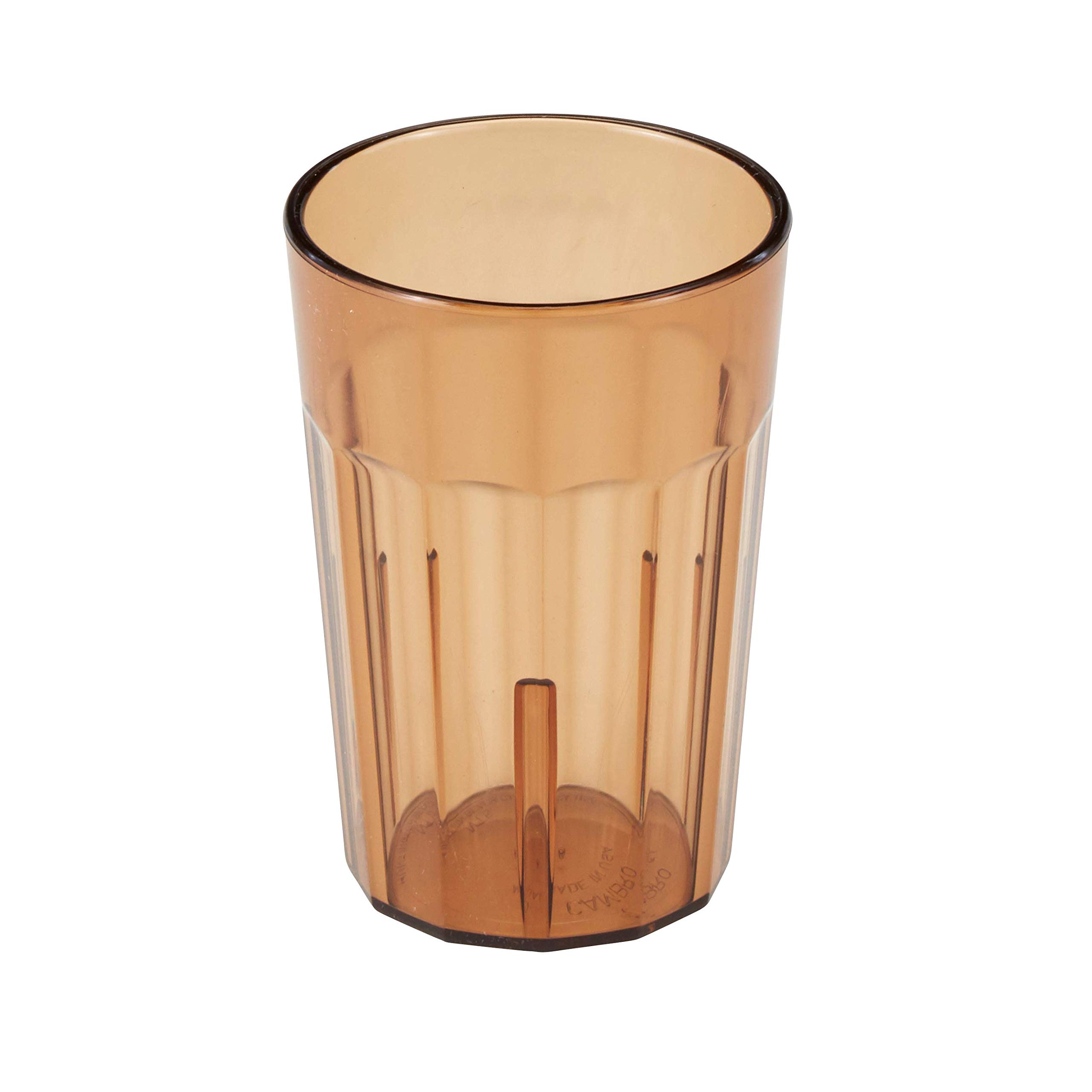 Cambro NT5153 Newport Tumbler 6.4 oz Amber Plastic Cup - Case of 36 (36 Pack) - Durable Drinkware for Coffee, Tea, Juice - Perfect for Restaurants, Cafes, and Catering Services