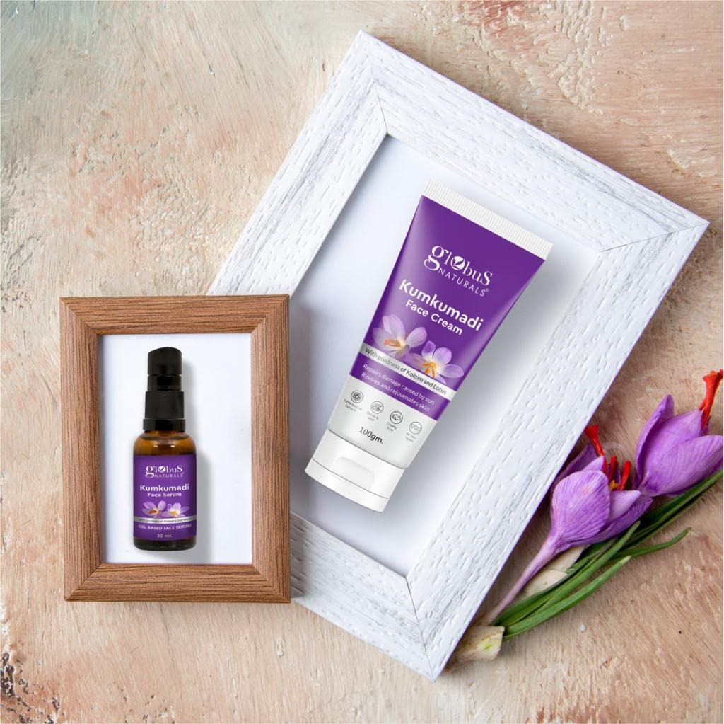 Globus Naturals Ayurvedic Kumkumadi Skin Lightening Face Wash with Hyaluronic Acid & Rosemary - Chemical Free, Cruelty Free, for All Skin Types - 100ml - Brightening & Hydrating Facial Cleanser for Daily Skincare Routine