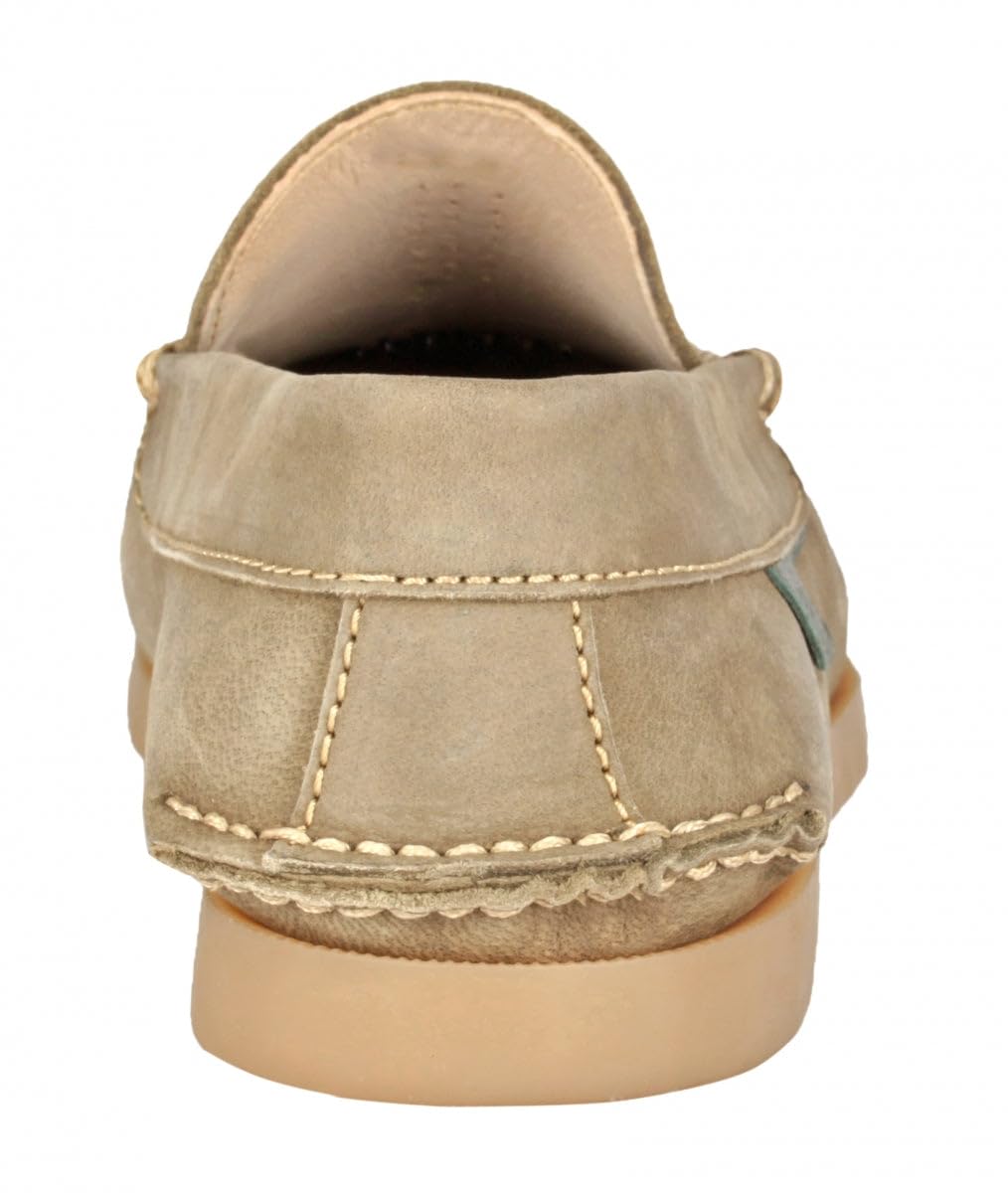 TZARO Genuine Leather Boat Shoes for Men - USS Midway Style, Casual Wear