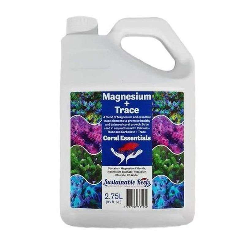 Coral Essentials Magnesium + Trace Mineral Supplement for Saltwater Aquariums – Supports Coral Growth & Health in Reef Tanks