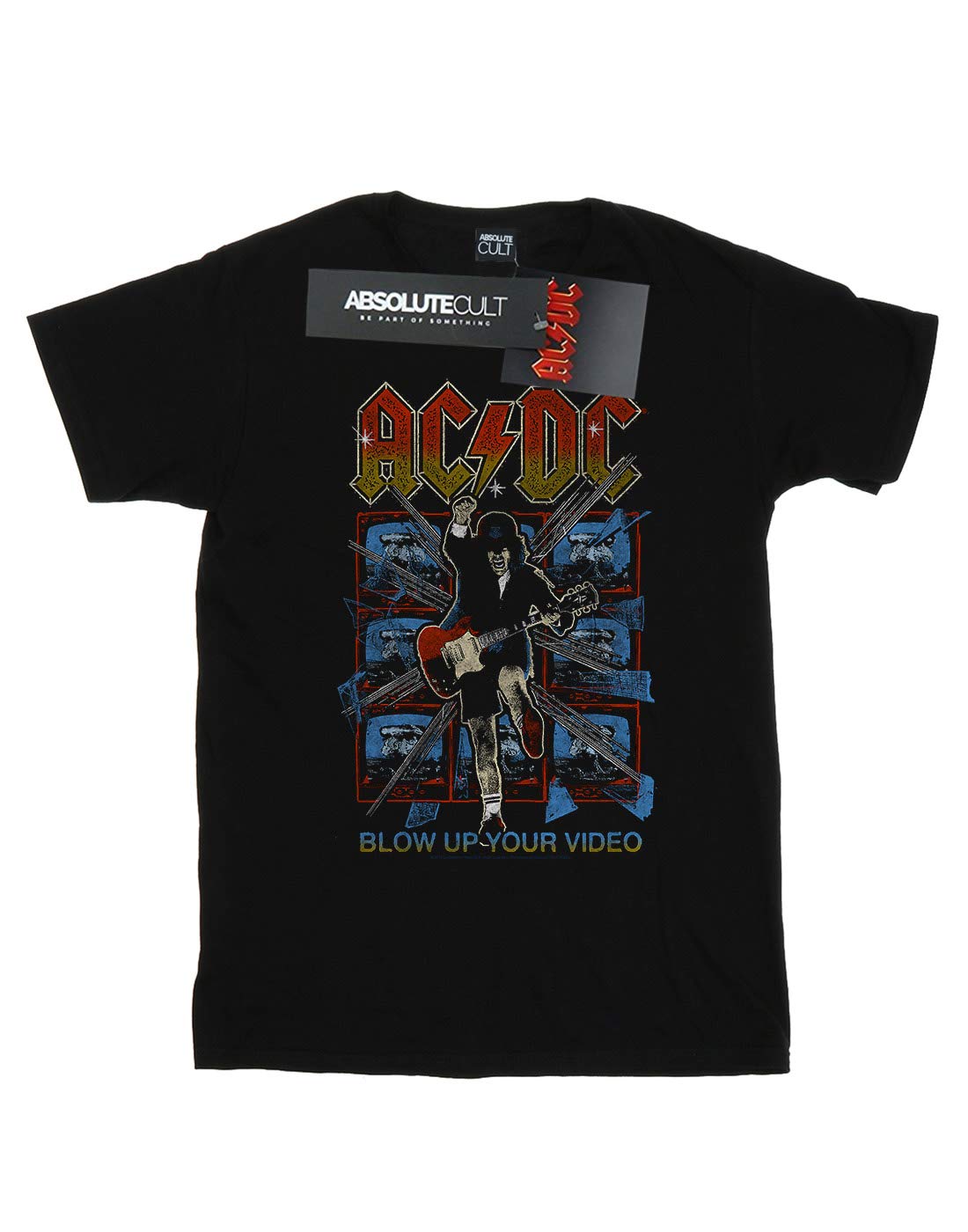 AC/DC Men's Blow Up Your Video Graphic T-Shirt | Vintage Rock Band Tee | Perfect for Concerts & Casual Wear