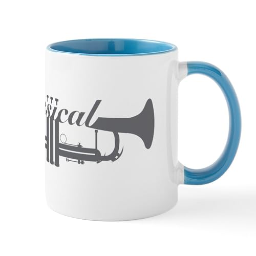 White/Blue Inside - Classical Trumpet Mugs