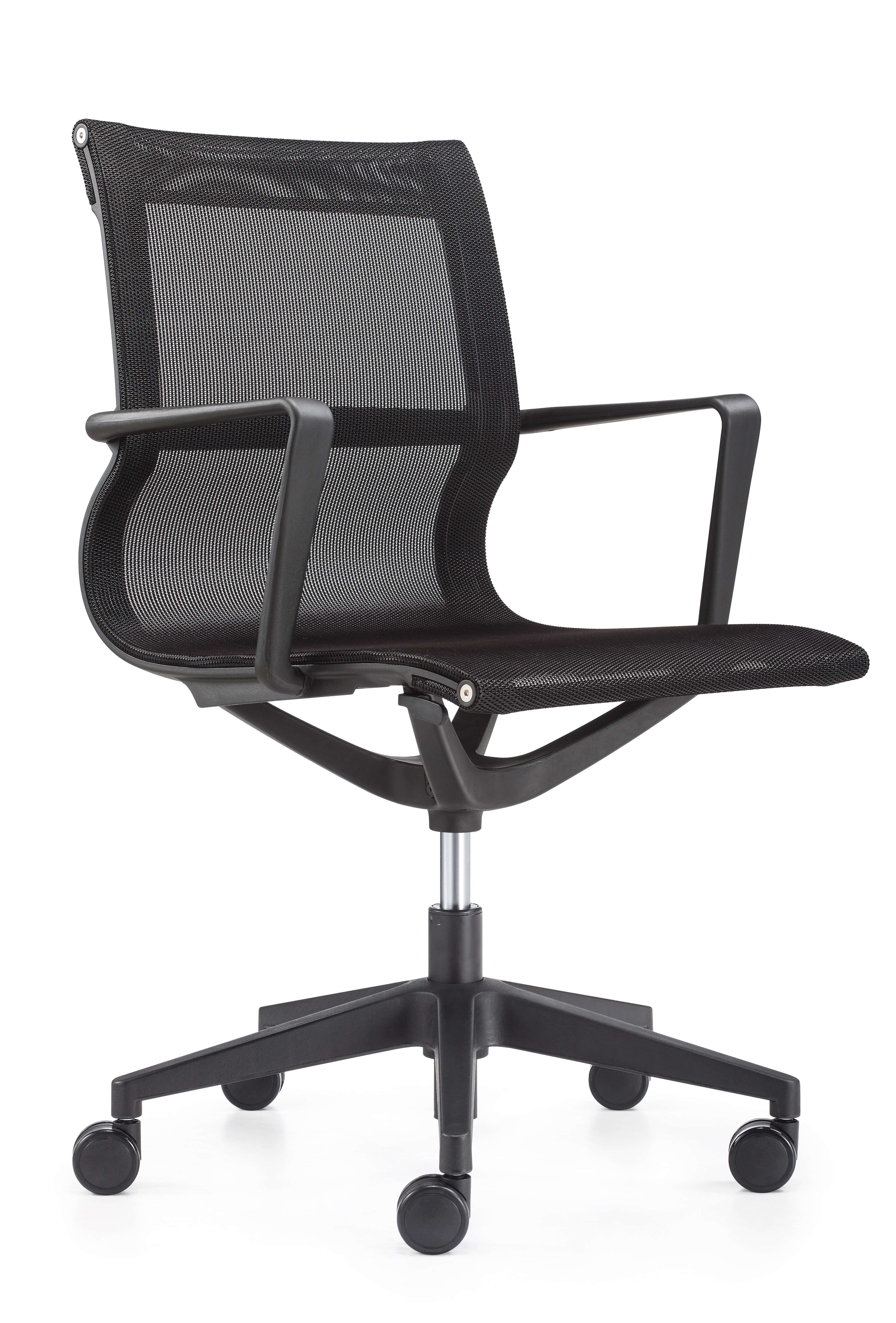 Eurotech Kinetic Designer Spider Mesh No Arms Office Chair - Black (MT301BNA) - Ergonomic Mesh Back Computer Chair for Home & Office Workspace