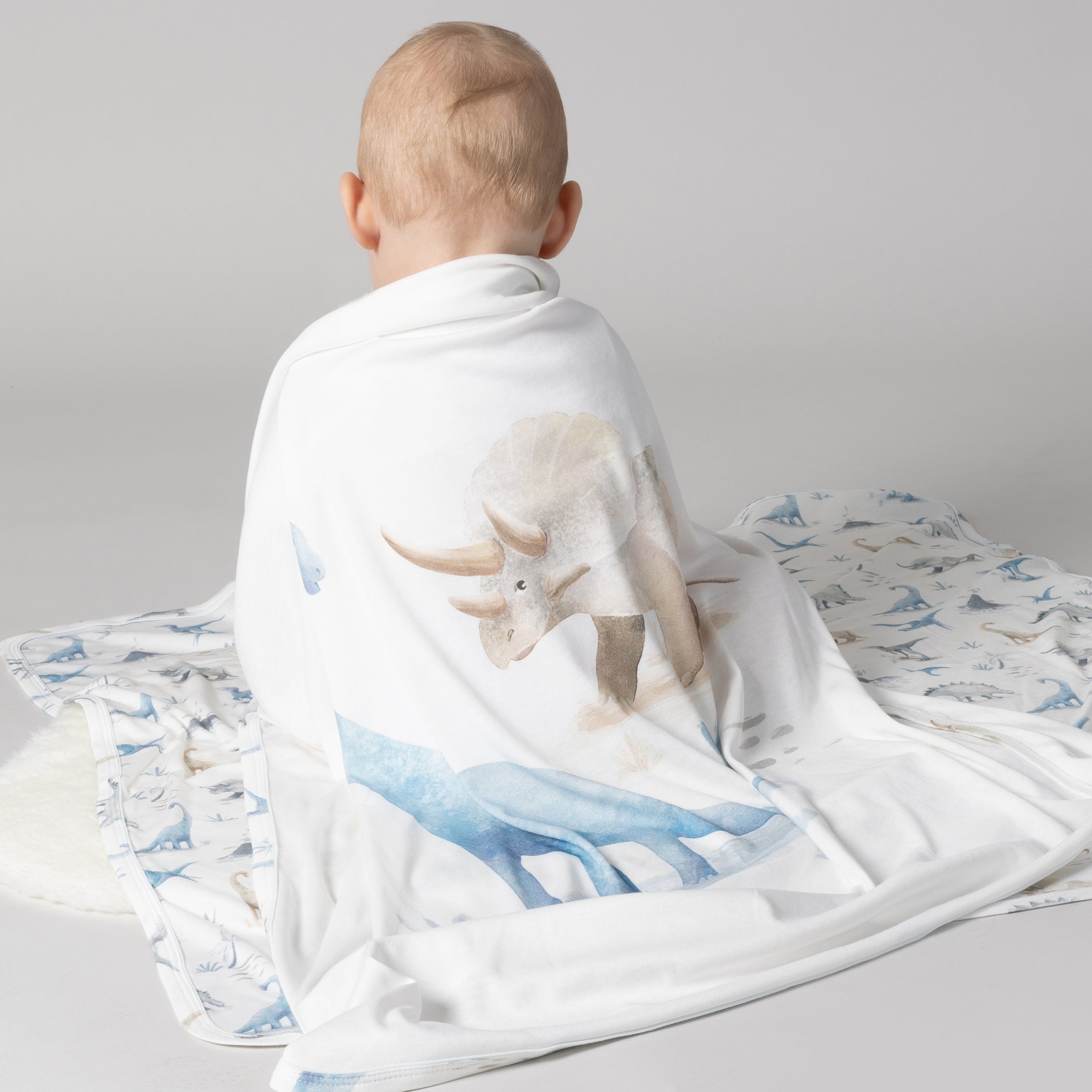 Jurassic Bamboo 2-Pack Jersey Wraps - Soft Bamboo Fabric for Baby Swaddles & Nursing Covers - Perfect for Newborns, Infants & Toddlers