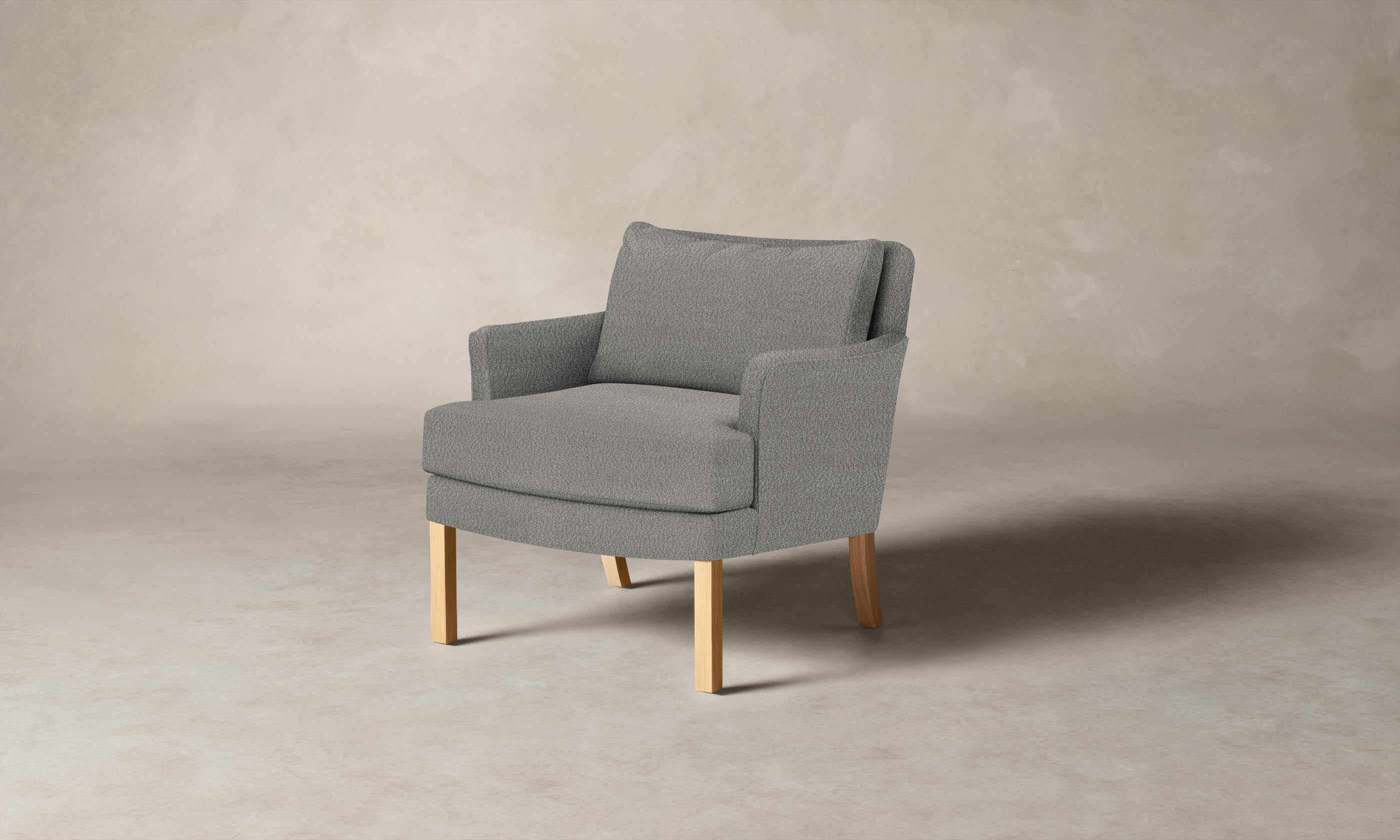 Kaye Chair - Italian Bouclé Fabric Waterfall Design Modern Accent Chair for Living Room, Bedroom & Office Decor
