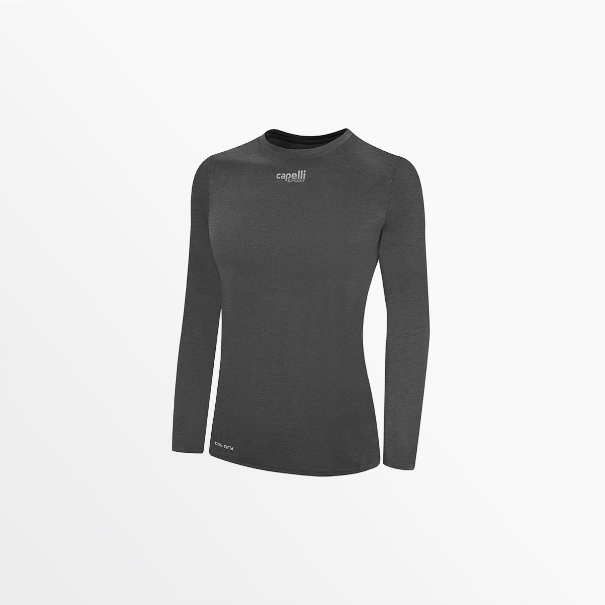 Women's Basic Crew Neck Long Sleeve Polyester T-Shirt - Soft Comfort Fit Casual Top for Everyday Wear, Work & Layering