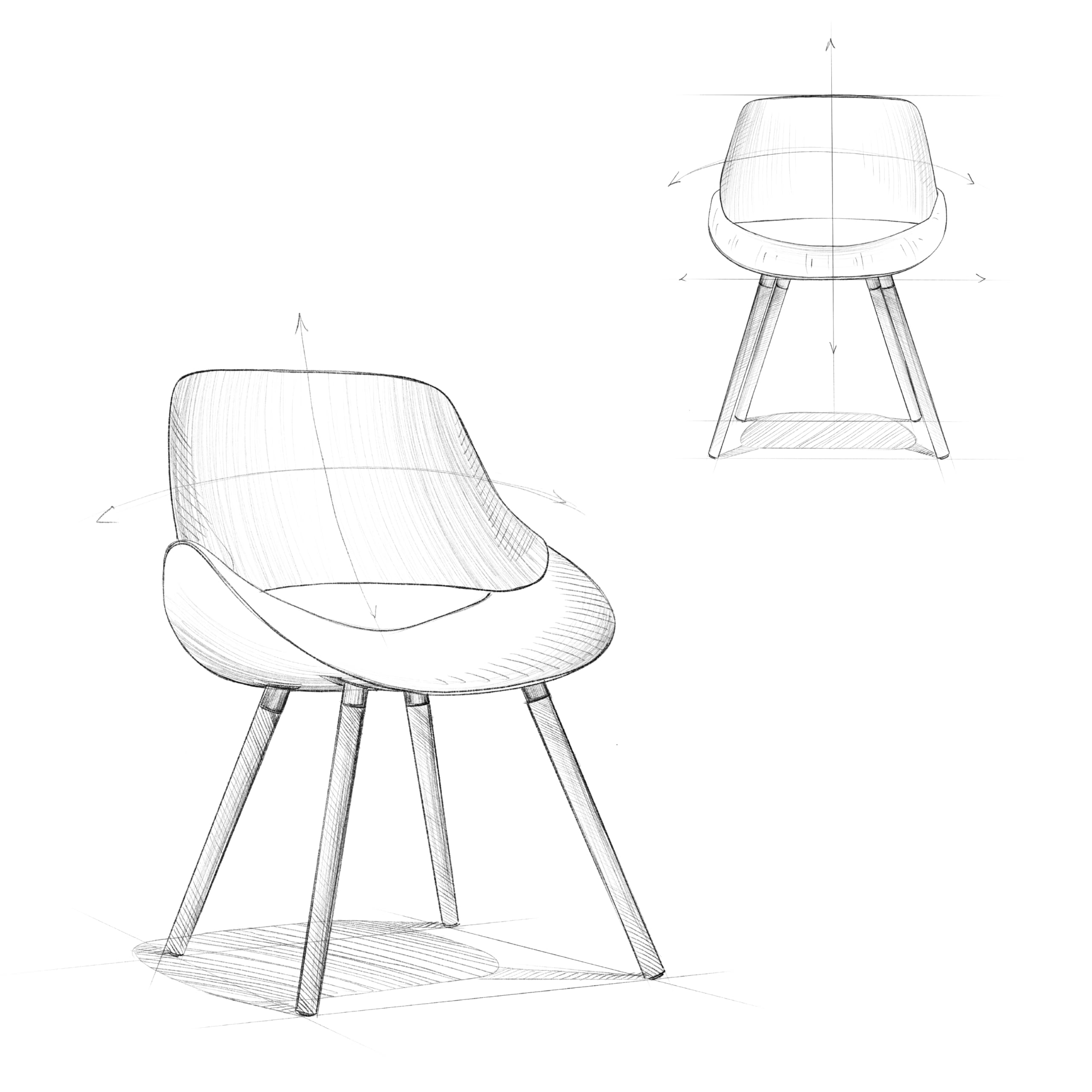SIMPLIHOME Malden Dining Chair - Denim Blue Woven Fabric, Bentwood Design with Walnut Veneer Legs, Modern Curved Seat (22.8