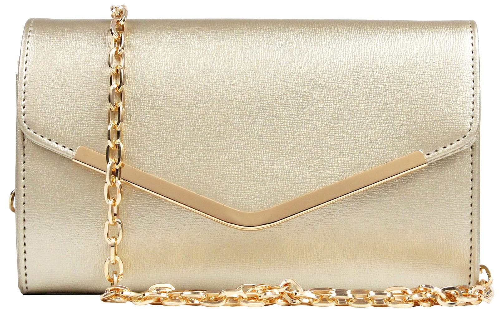 Elegant Women's Evening Clutch Purse with Detachable Chain - Crossbody & Shoulder Bag for Wedding, Party, Prom - Perfect for Formal Events & Night Out