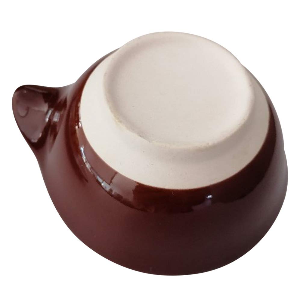 YARNOW Ceramic Mortar and Pestle Set - Porcelain Spice Grinder Bowl for Seasonings, Pastes, Pestos & Guacamole - Japanese Suribachi Ripple Ridge Bowl (1PC) - Perfect for Kitchen, Cooking & Food Preparation