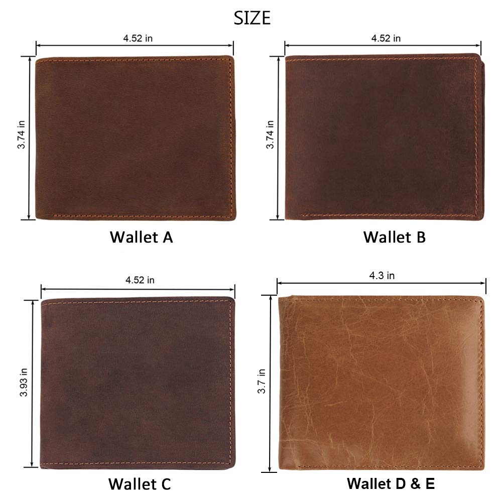 Premium Custom Engraved Men's Leather Wallet - Personalized Gift for Husband, Boyfriend & Anniversary | RFID Blocking, Multiple Card Slots | Ideal for Travel, Business & Everyday Use
