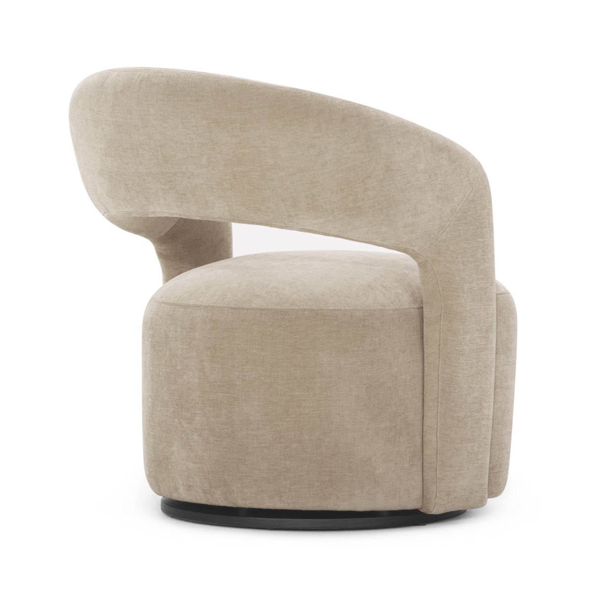 Stylish Judi Fabric Swivel Armchair - Modern Upholstered Accent Chair with 360° Rotation for Living Room, Bedroom or Office - Comfortable Lounge Seating for Home Decor