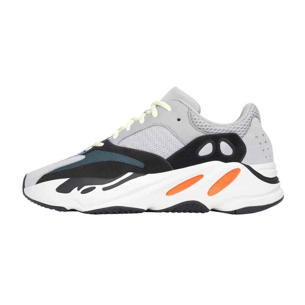 Adidas Men's Yeezy Boost 700 Wave Runner Sneakers - Solid Grey/Chalk White/Core Black - Comfortable Running Shoes for Jogging, Gym & Casual Wear