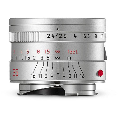 Leica 35mm F/2.4 Summarit M Silver ASPH Lens (11679) - Premium Compact Prime Lens for Street & Travel Photography
