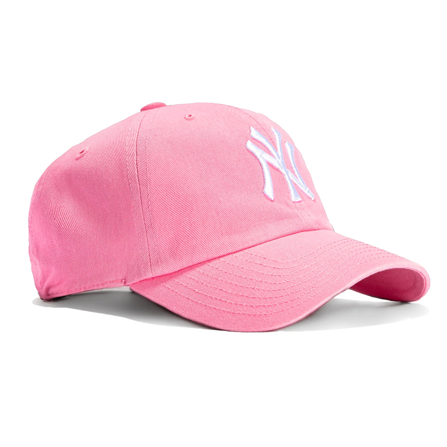47 Brand New York Yankees Cleanup Adjustable Baseball Cap - Pink | Fashionable MLB Hat for Women & Men | Perfect for Games, Streetwear & Casual Outfits