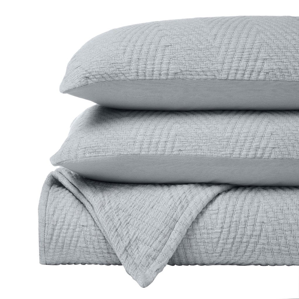 Premium Aswan Cotton Medium Weight Chevron Woven Coverlet - Soft & Breathable Bedspread for All Seasons - Perfect for Master Bedroom, Guest Room, or Dorm Decor