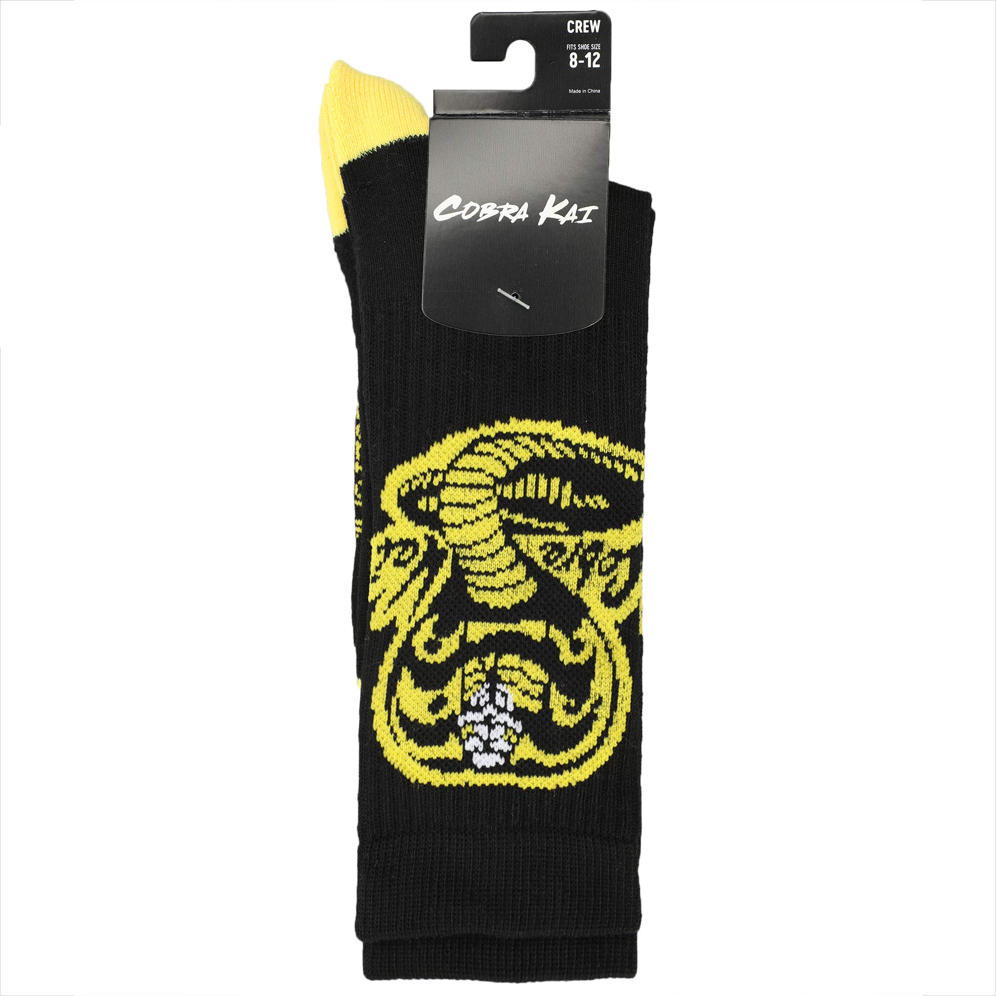 Cobra Kai Athletic Men's Socks - Breathable Performance Socks for Running, Gym & Sports - Black/Red (3-Pack) - Perfect for Martial Arts Training, Workouts and Everyday Wear