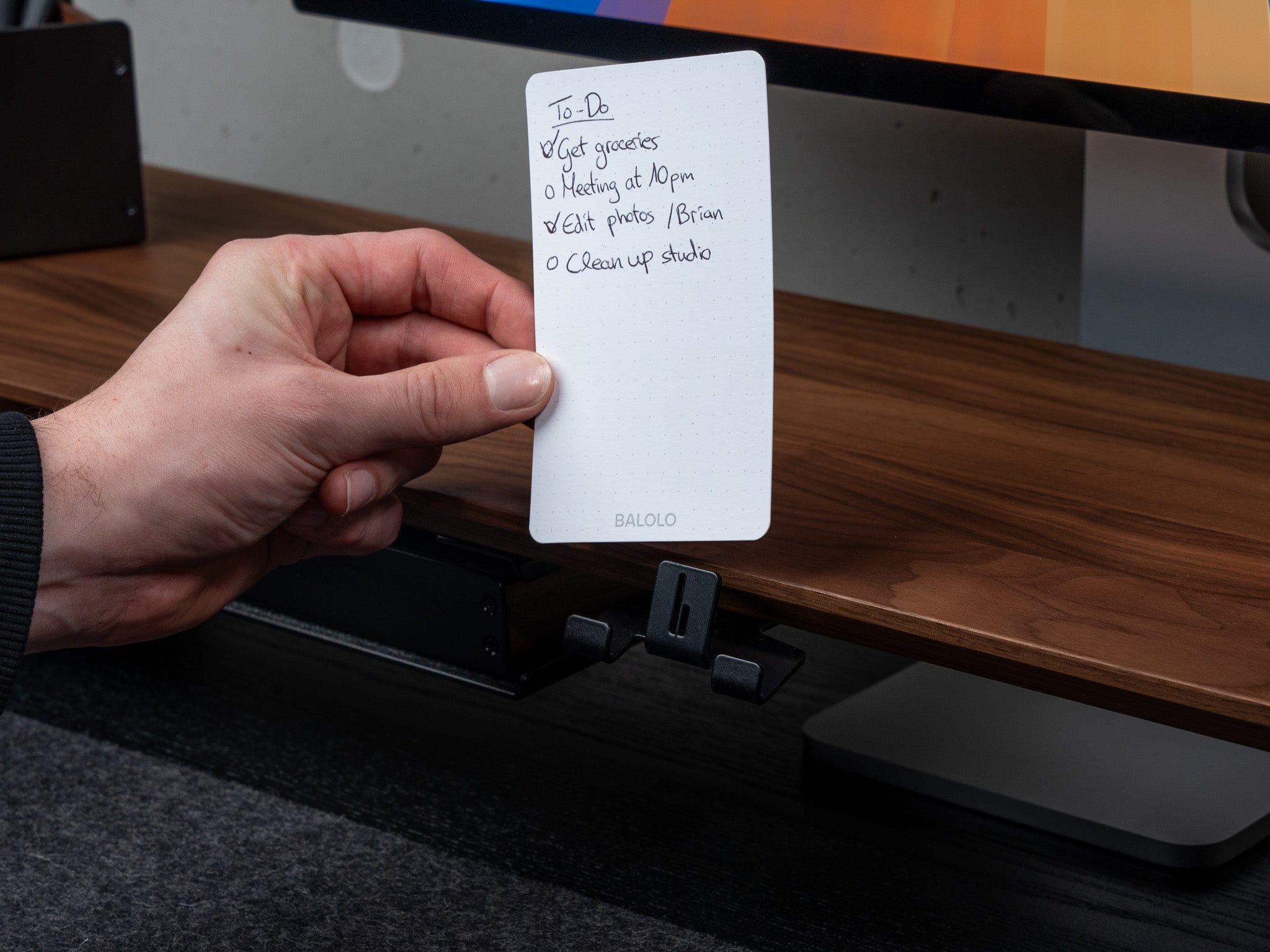 Solo To-Do List Card Holder - Organize Your Daily Tasks & Notes - Perfect for Office, Home, and Travel Use