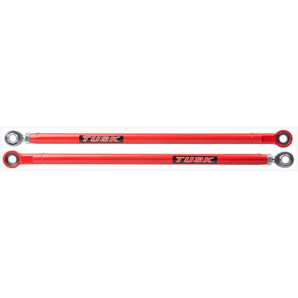 Tusk Mohawk Extreme Duty Upper Radius Rods with Red M10 Bolts - Heavy-Duty Off-Road Performance for ATV, UTV, and Dirt Bike Racing