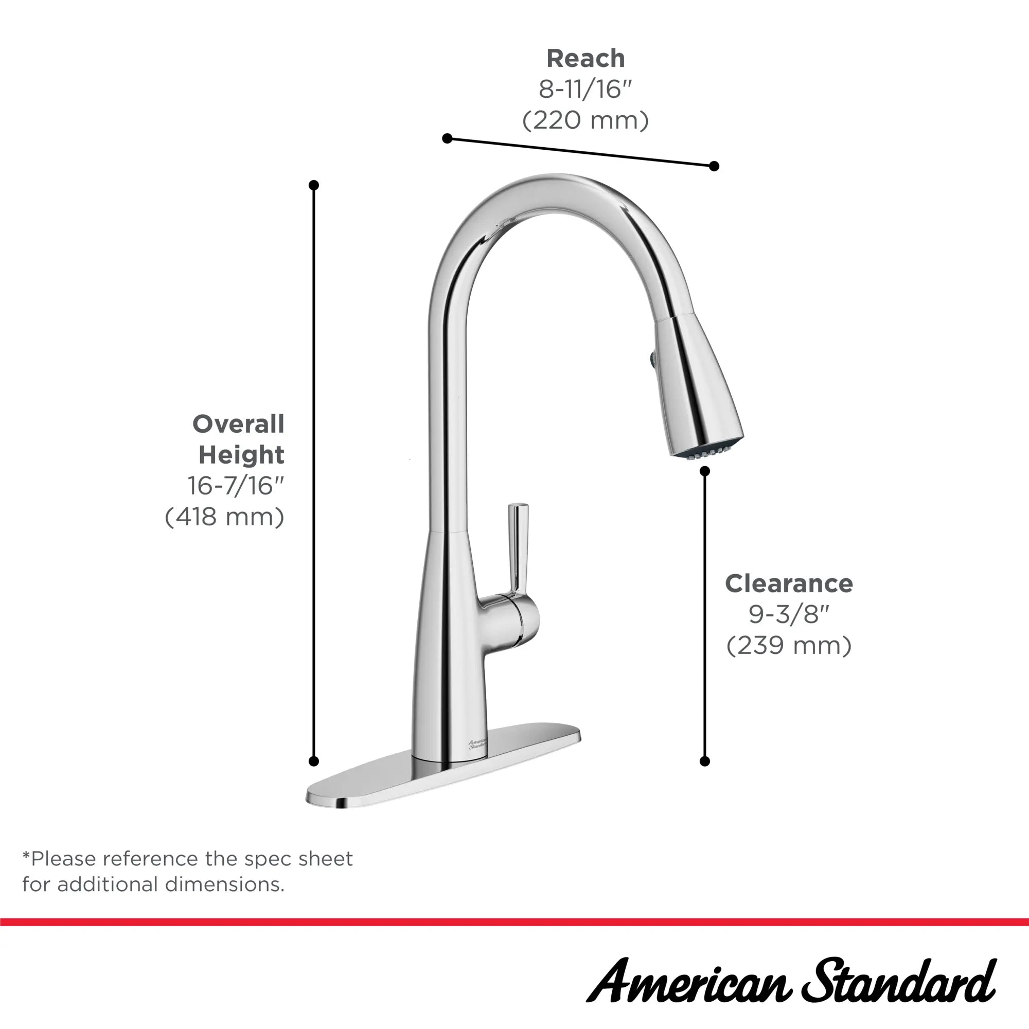 Fairbury® Single Handle Pull Down Kitchen Faqaucet with Dual Spray - 1.8 GPM (6.8 L/min) Water Flow, Lever Handle Design - Perfect for Modern Home Kitchen Sink, Dishwashing & Food Prep