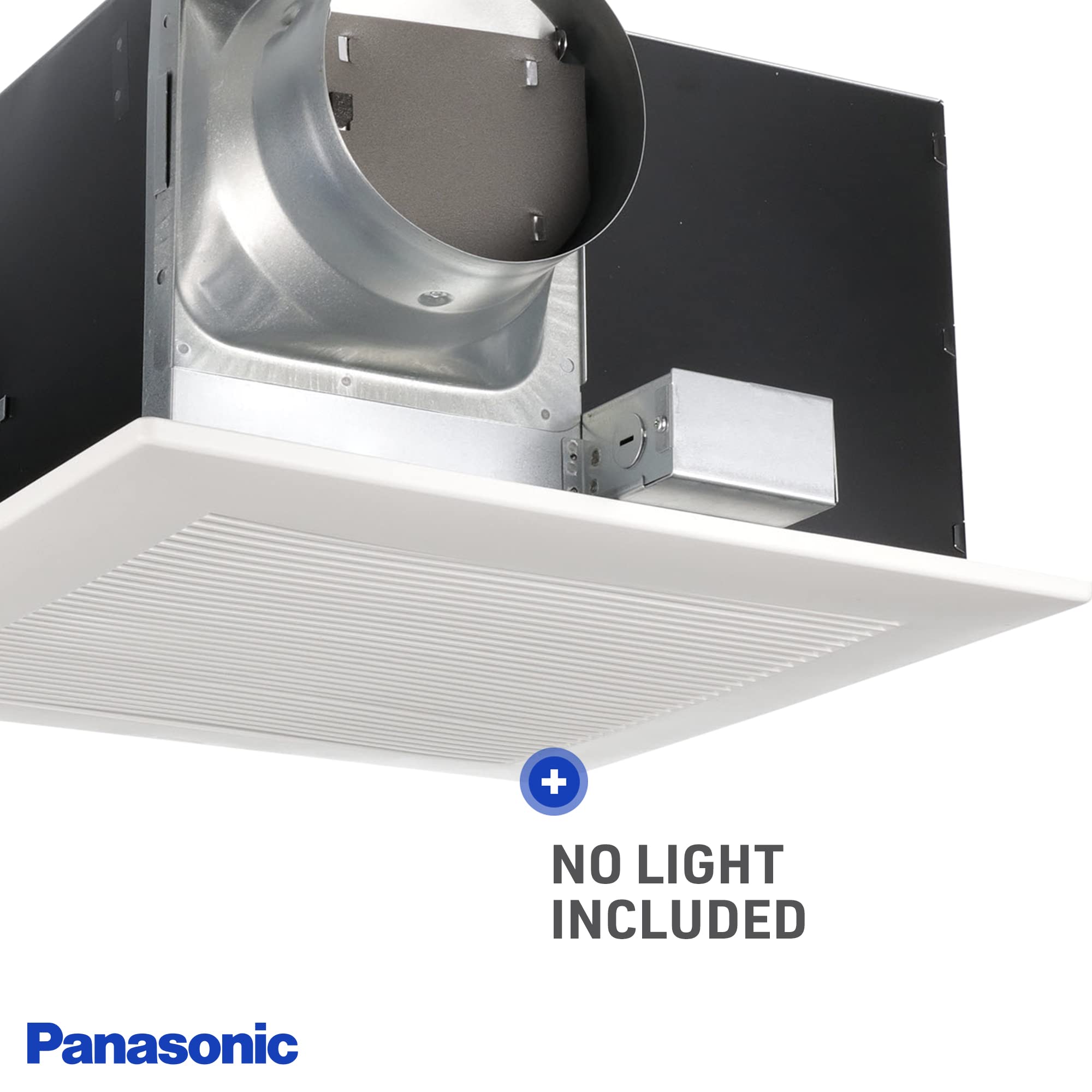 Panasonic FV-40VQ4 WhisperCeiling Spot Ventilation Fan - 390 CFM Ultra Quiet Bathroom Exhaust Fan with Energy Star Rating - Perfect for Bathrooms, Laundry Rooms & Small Kitchens
