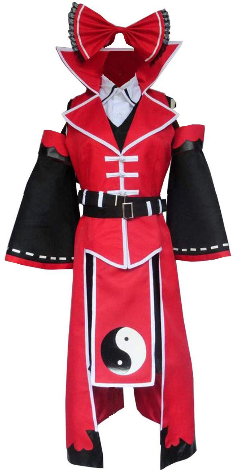 Poetic Walk Anime Japanese Touhou Project Reimu Hakurei Cosplay Costume Dress Outfit - Perfect for Halloween, Cosplay Events, Anime Conventions & Themed Parties