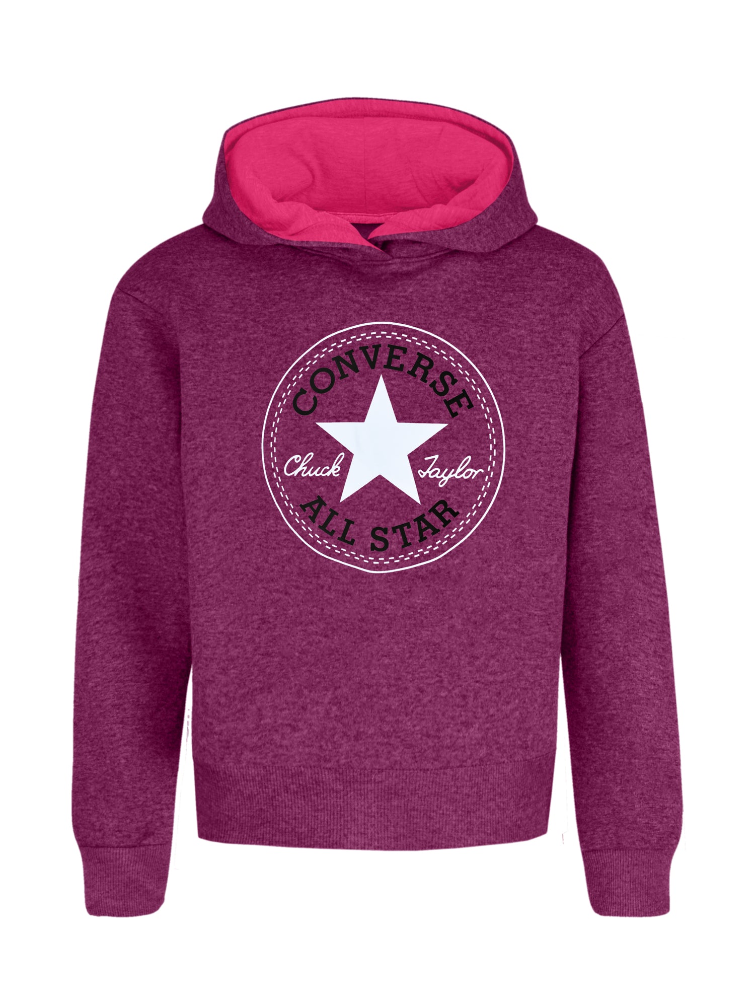 Converse Youth Girls Solar Hoodie - Soft Fleece Pullover with Kangaroo Pocket | Casual Wear for School, Sports & Outdoor Activities | Clearance Sale