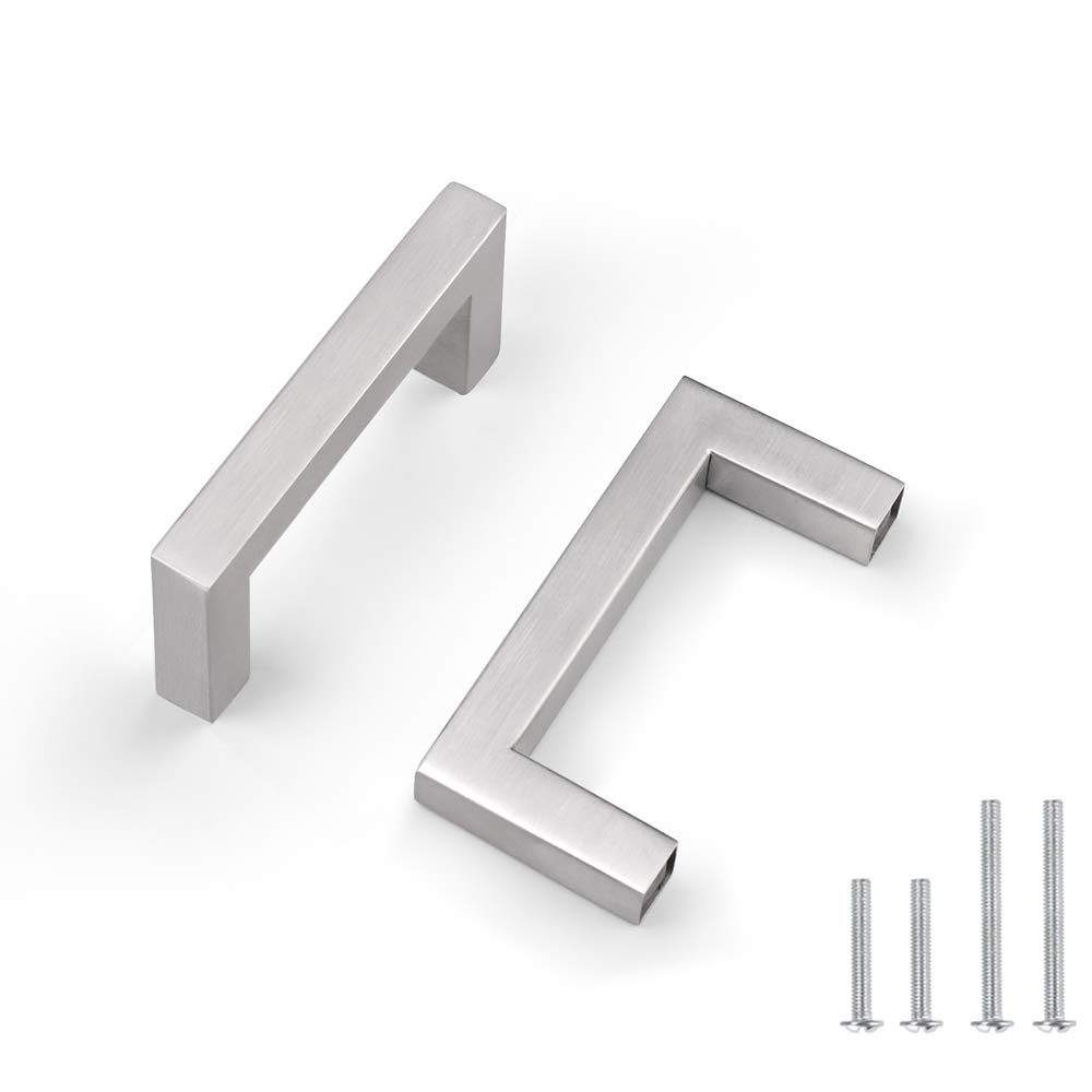 Stainless Steel Square Cabinet Pulls 2.5