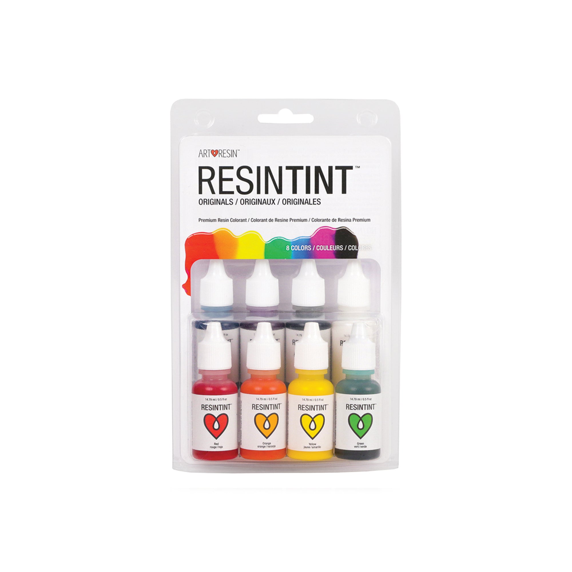 8 Pack ResinTint Originals - Premium Epoxy Resin Dye for DIY Crafts, Woodworking & Art Projects - Vibrant Colors for Resin Casting, Jewelry Making & Home Decor