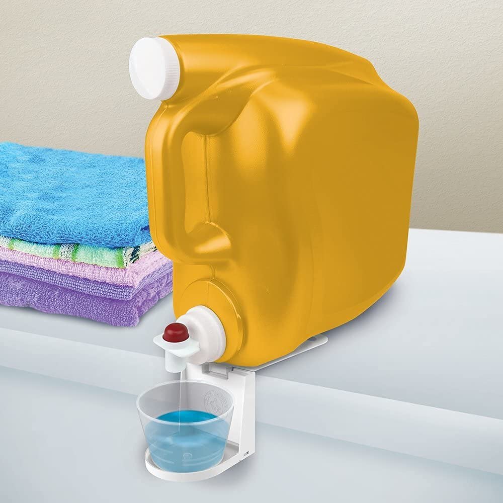 Arm & Hammer Folding Laundry Detergent Cup Caddy - Portable Detergent Holder for Laundry Room, Washing Machine & Travel Use
