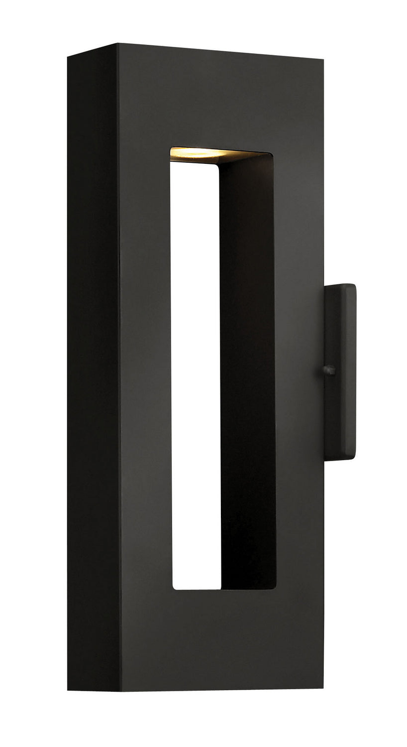 Atlantis LED Wall Mount Light Fixture in Satin Black - Modern Indoor/Outdoor Lighting for Living Room, Bedroom, Patio & Hallway
