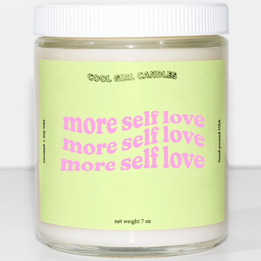 More Self Love Scented Candle - Aromatherapy Soy Wax Candle for Relaxation, Meditation & Self Care - Perfect for Spa, Bathroom & Bedroom Decor