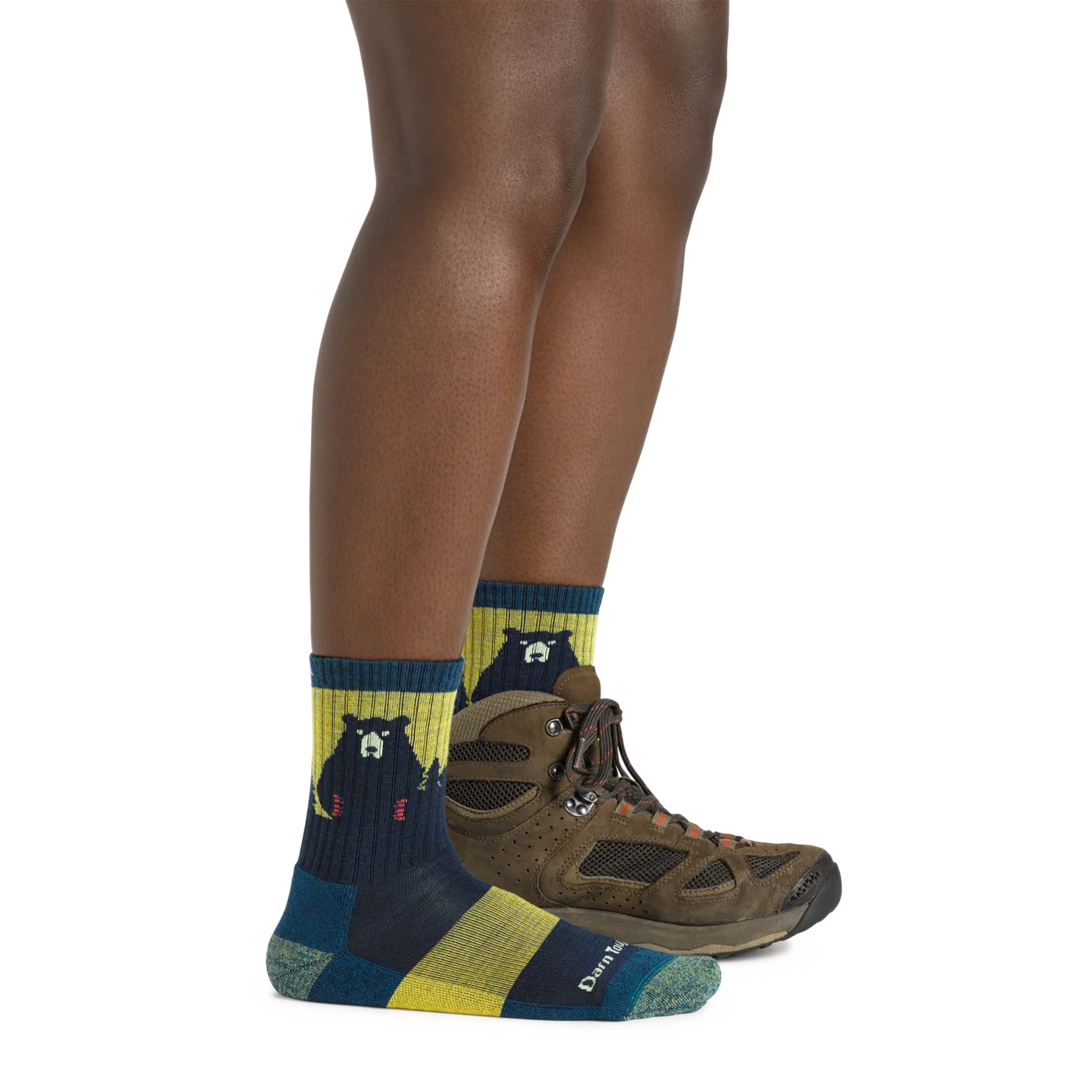Bear Town Micro Crew Lightweight Hiking Socks for Women - Moisture-Wicking & Breathable Trail Running Socks - Perfect for Hiking, Backpacking & Outdoor Adventures (D1970W)
