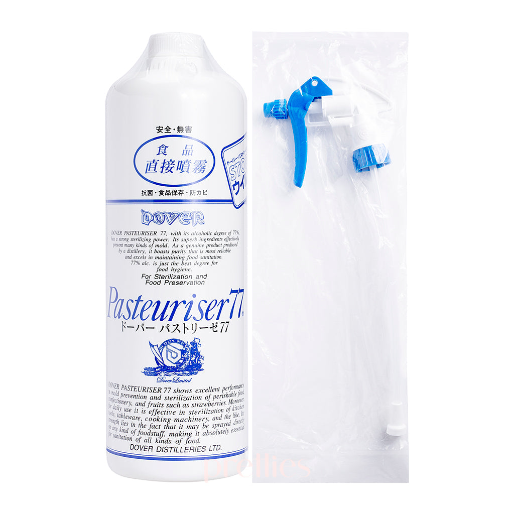 Dover Pasteuriser 77 Alcohol Disinfectant 1L - 70% Isopropyl Alcohol for Surface Sanitizing - Ideal for Home, Office, and Medical Use