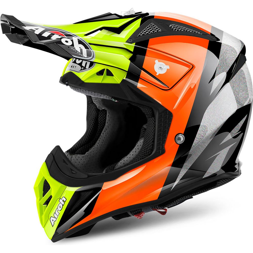 Airoh Aviator 2.2 Revolve Orange Helmet - Lightweight Motorcycle Helmet for Men & Women - DOT & ECE Certified - Perfect for Street Biking, Commuting & Urban Riding