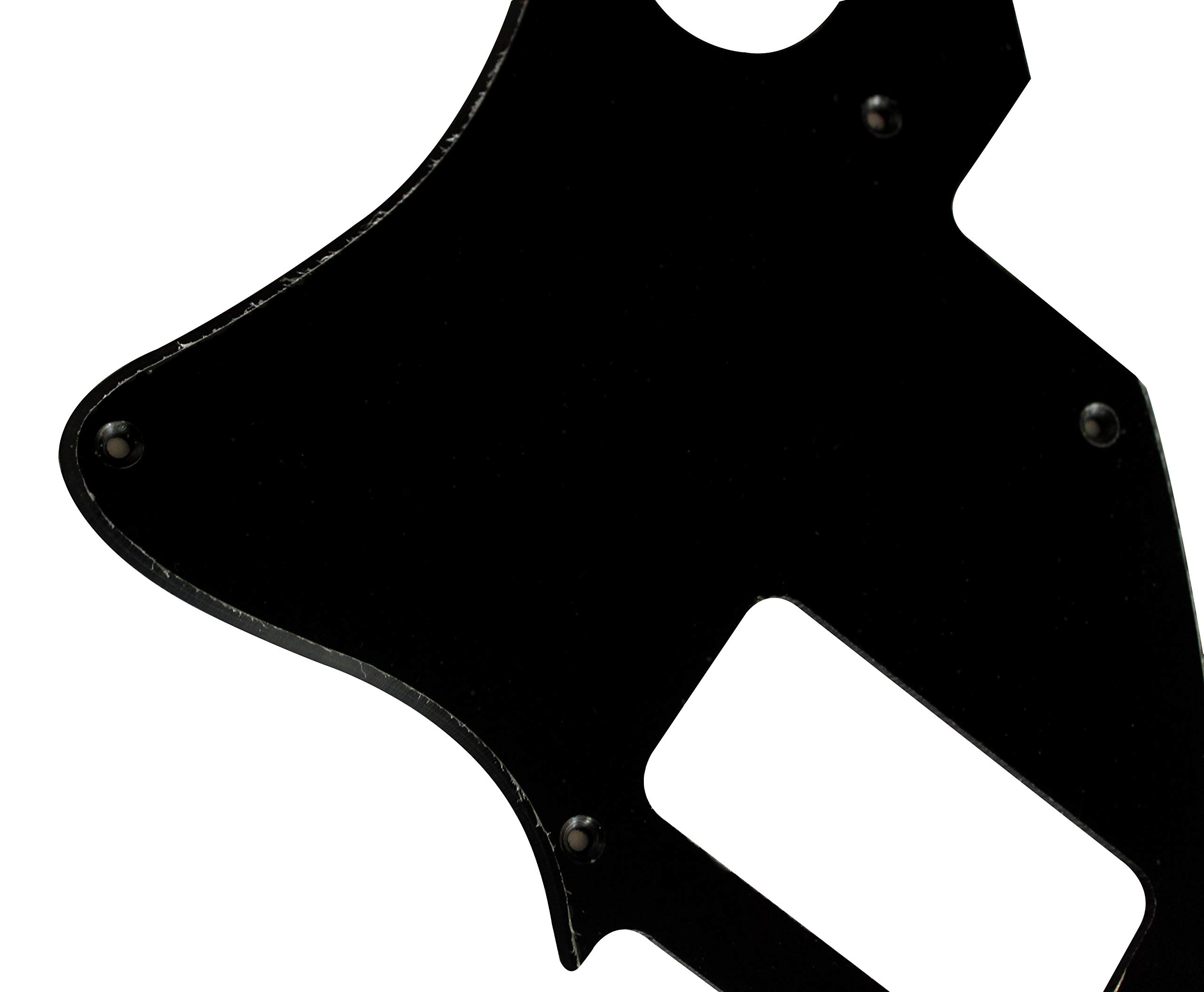 Custom TV Jones Style Telecaster Electric Guitar Pickguard - 1 Ply Black for F-Hole Conversion | Perfect for Guitar Upgrades & Modifications