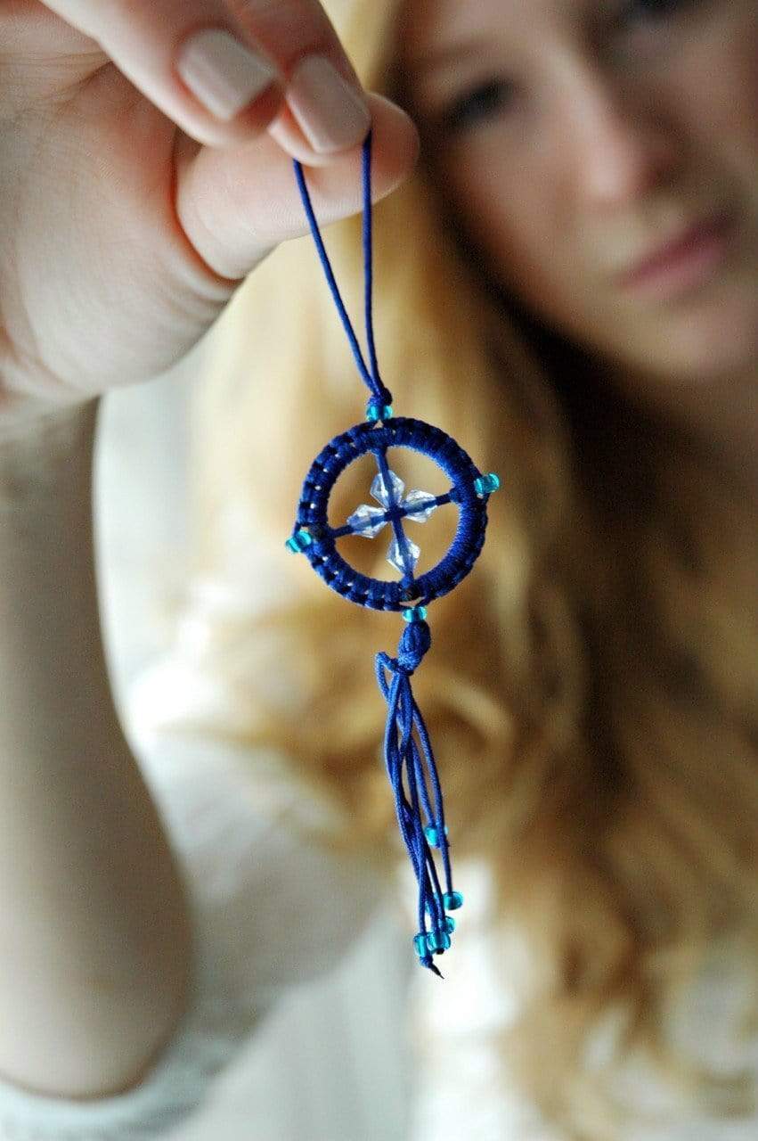 Handmade Crystal Mala Beads - 108 Prayer Beads for Meditation, Yoga & Spiritual Healing | Buddhist Prayer Necklace & Car Mirror Charm for Protection & Positive Energy