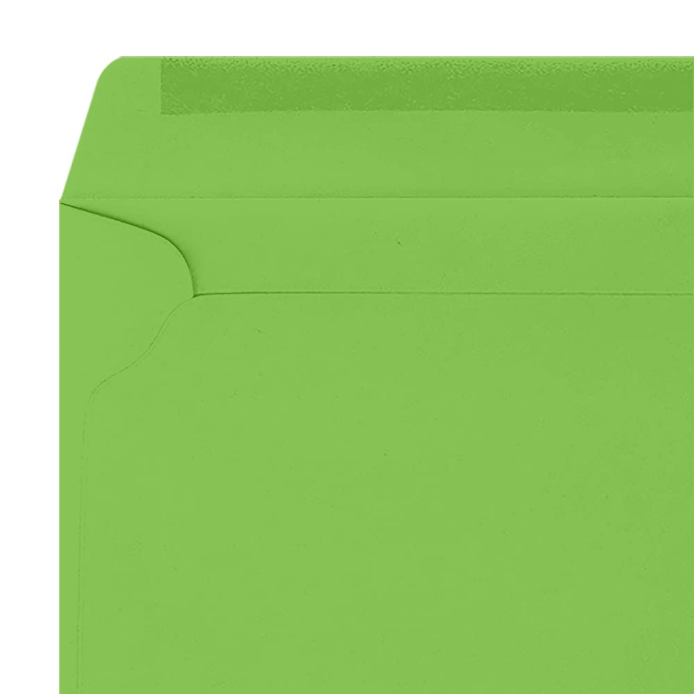 LUXPaper 9 x 12 Inch Booklet Envelopes - Limelight Green - 80lb Text Weight - Pack of 250 - Perfect for Wedding Invitations, Business Mailers & Greeting Cards