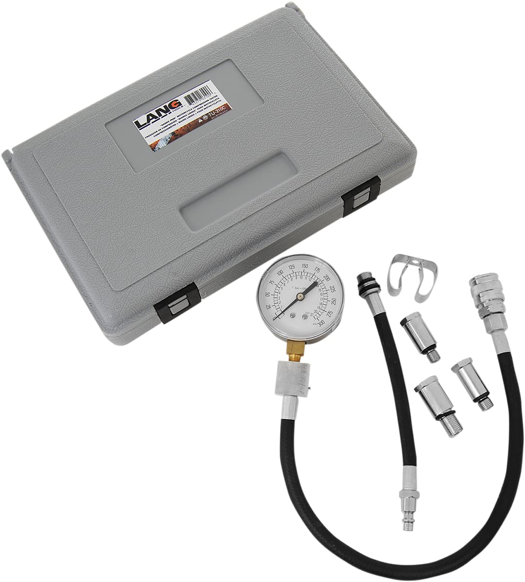 A & E HAND TOOLS - Professional Motorcycle Compression Test Kit (Model TU310P) - Perfect for Diagnosing Engine Performance Issues in Motorcycle Maintenance & Repair