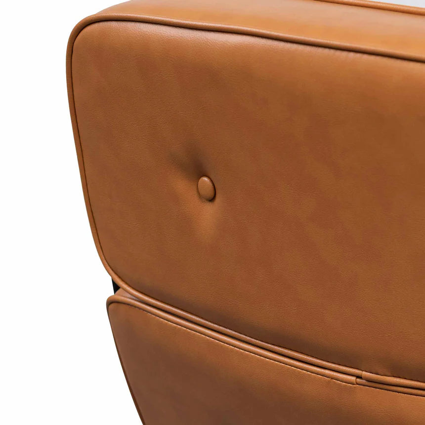 Ergonomic Adjustable Office Leather Chair - Honey Tan - Comfortable Executive Desk Chair for Home & Office Workspace