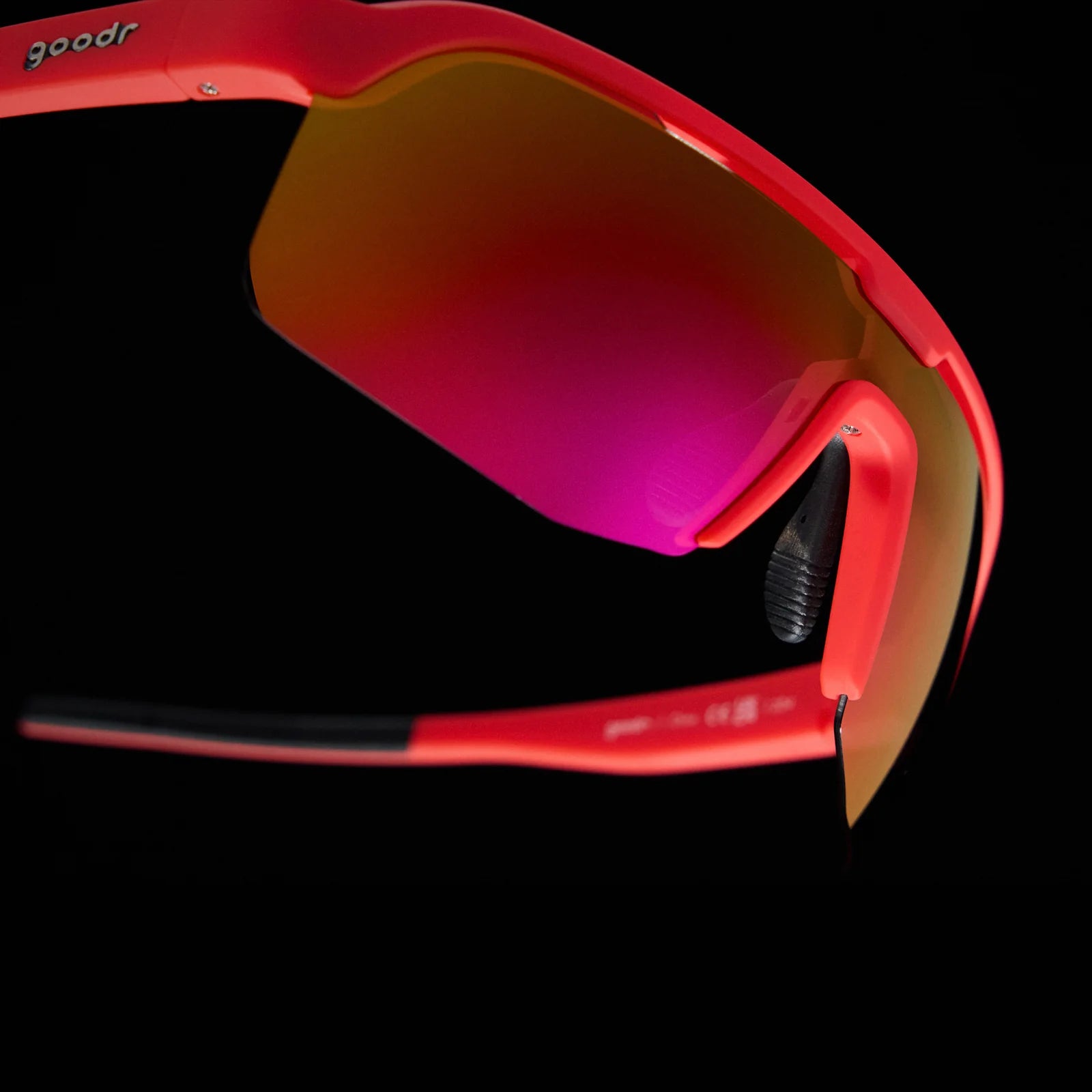 Goodr Dante's Shin Split Inferno Sunglasses – Polarized Running Shades for Men & Women – Lightweight & Non-Slip for Outdoor Sports, Hiking, and Beach Activities