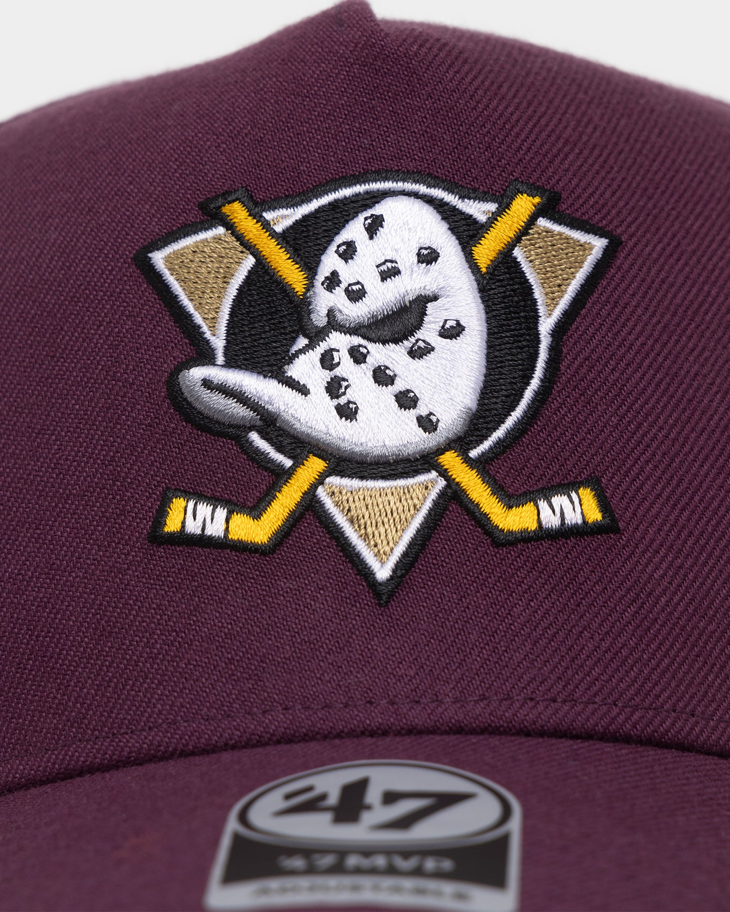 47 Brand Anaheim Ducks MVP DT Snapback Cap - Adjustable Plum Hockey Hat for Men & Women - Perfect for NHL Games, Sports Events & Casual Wear