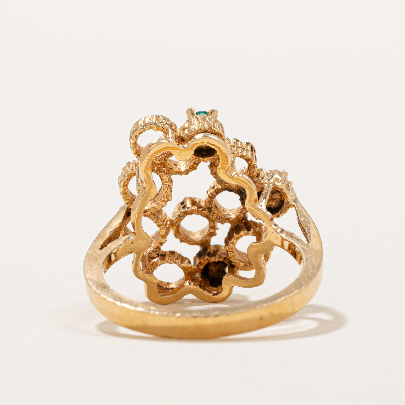 Chalcedony Cocktail Ring for Women - 0.15ctw Genuine Stone, Size 7.75 - Elegant Statement Jewelry for Parties, Weddings & Special Occasions