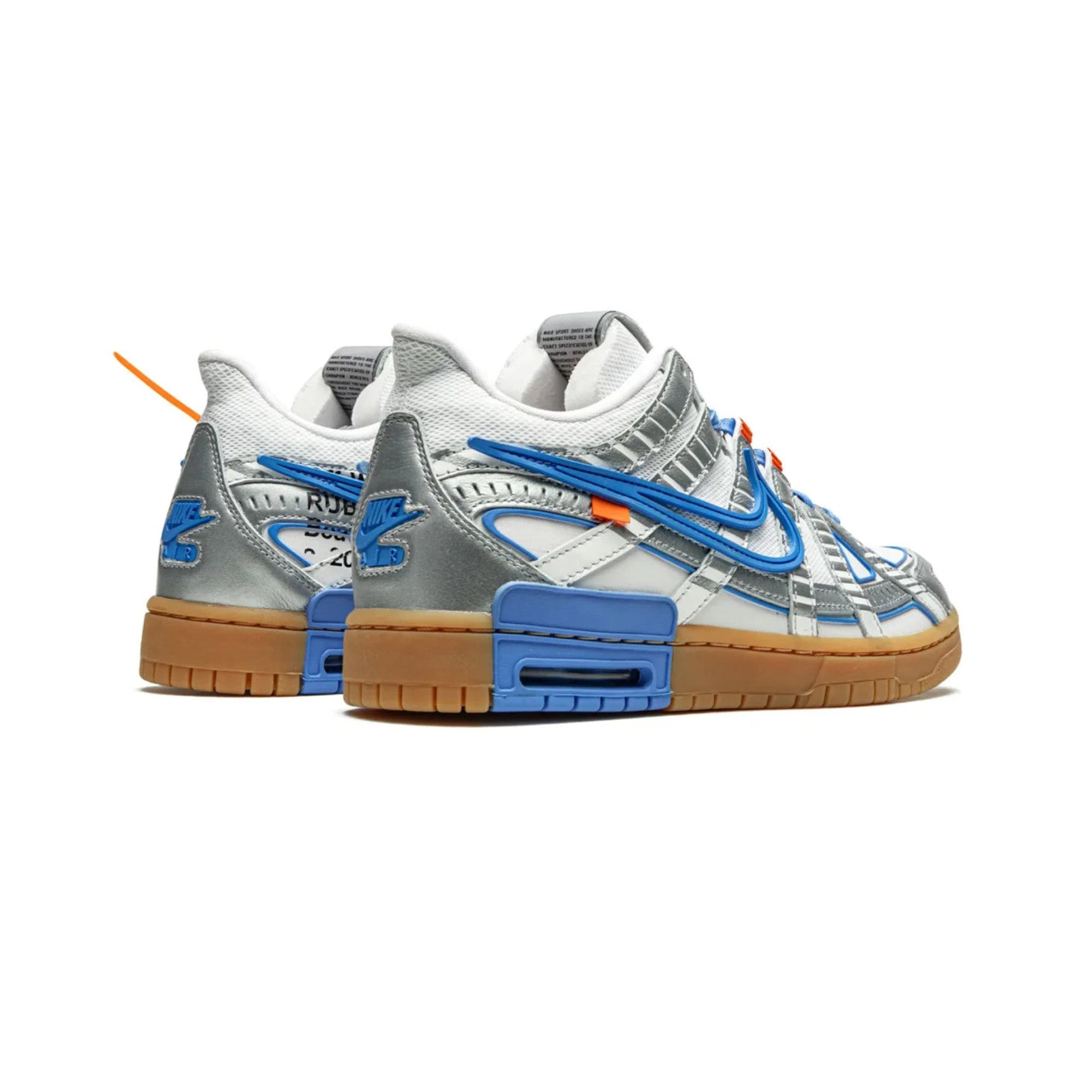 Nike Air Rubber Dunk Off-White 'UNC' Sneakers - Men's Basketball Shoes for Streetwear & Casual Style | Perfect for Urban Fashion & Sneaker Collectors